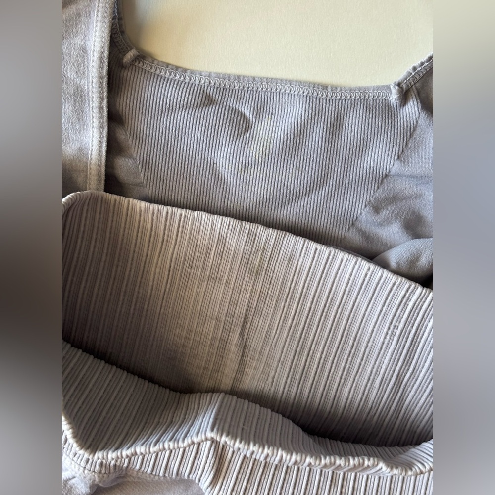 Free People Good Karma grey Bra and Biker short bundle - Picture 6 of 8